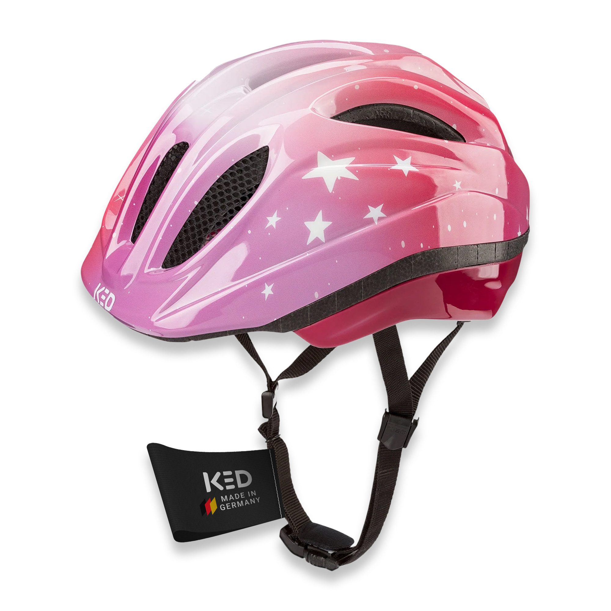 KED Fahrradhelm Meggy II Trend Kinderhelm, LED Rücklicht, MaxShell Technologie Und Präzise Größenverstellung