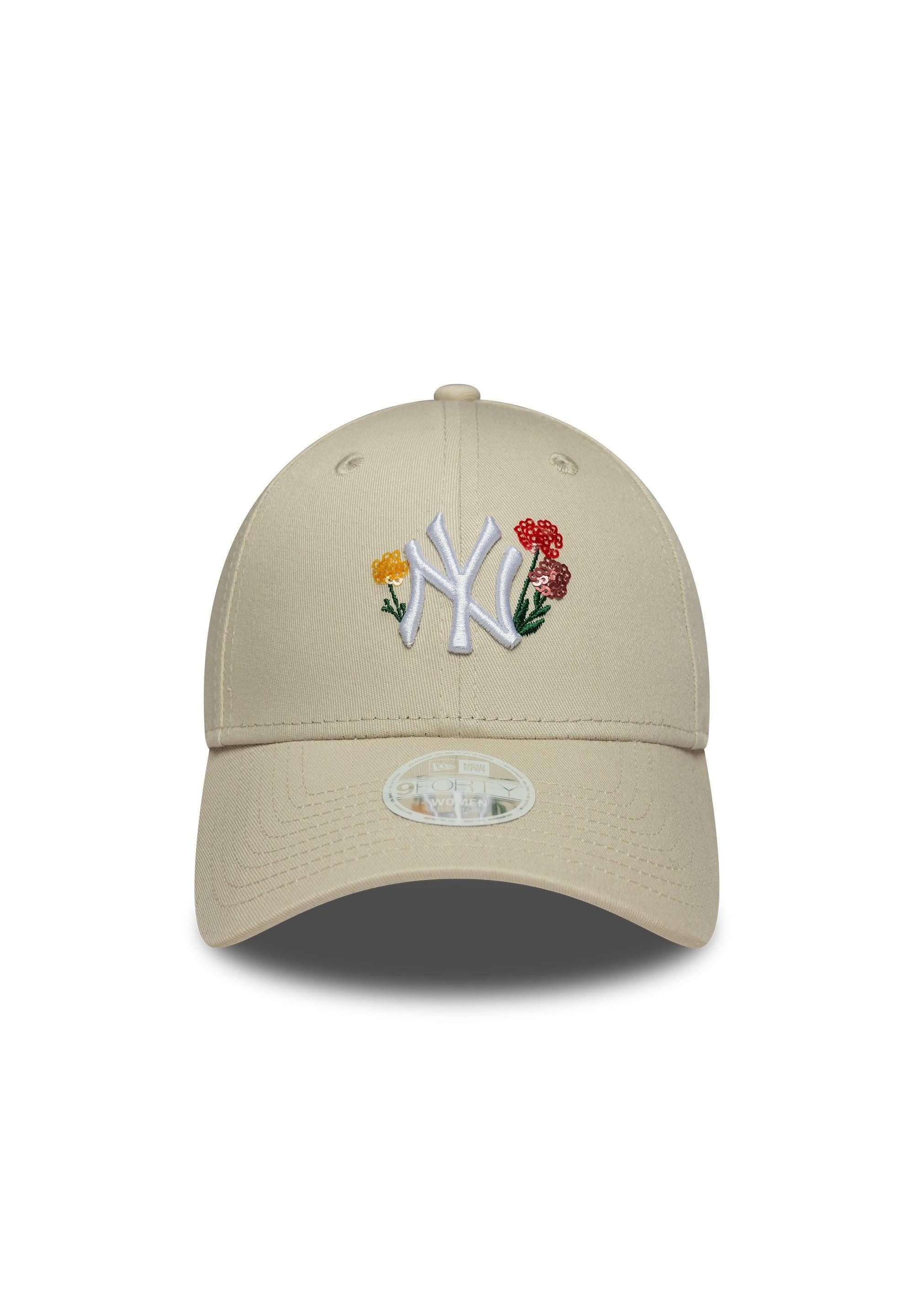 New Era Baseball Cap New York Yankees New Era MLB Floral Icon 9Forty Women Cap Beige (1-St)