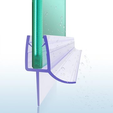 SONNI Duschdichtung PVC Duschdichtung für 6mm 8mm Glasdicke 70-120cm Schimmelbeständigkeit, L: 70 cm
