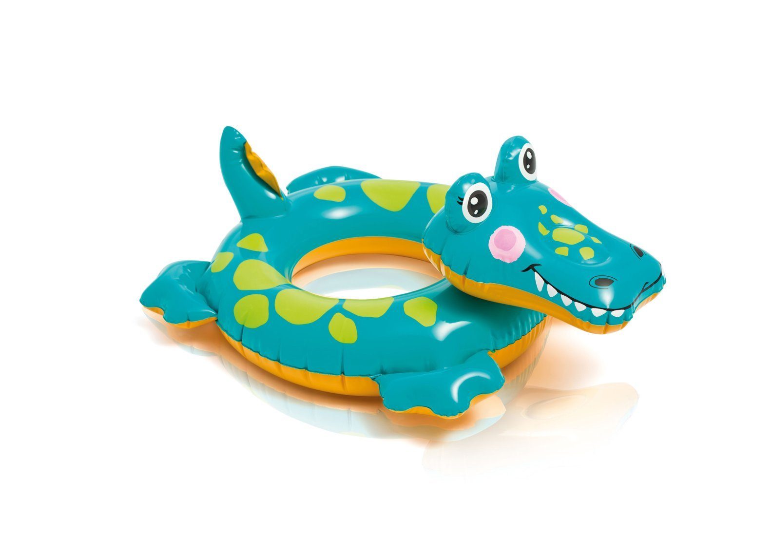 Intex Schwimmtier Schwimmreif Wasserspieltier Krokodil aufblasbares Tier Schwimmring, Aufblastier