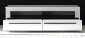 Furn.Design Wohnwand Design-D, (Schrankwand 4-teilig in weiß Hochglanz, 350 x 200 cm), mit Soft-Close
