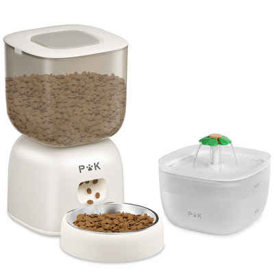 ANTEN Katzen-Futterautomat Wasserfütterungsset Intelligenter Futterautomat für Katzen und Hunde, 3L