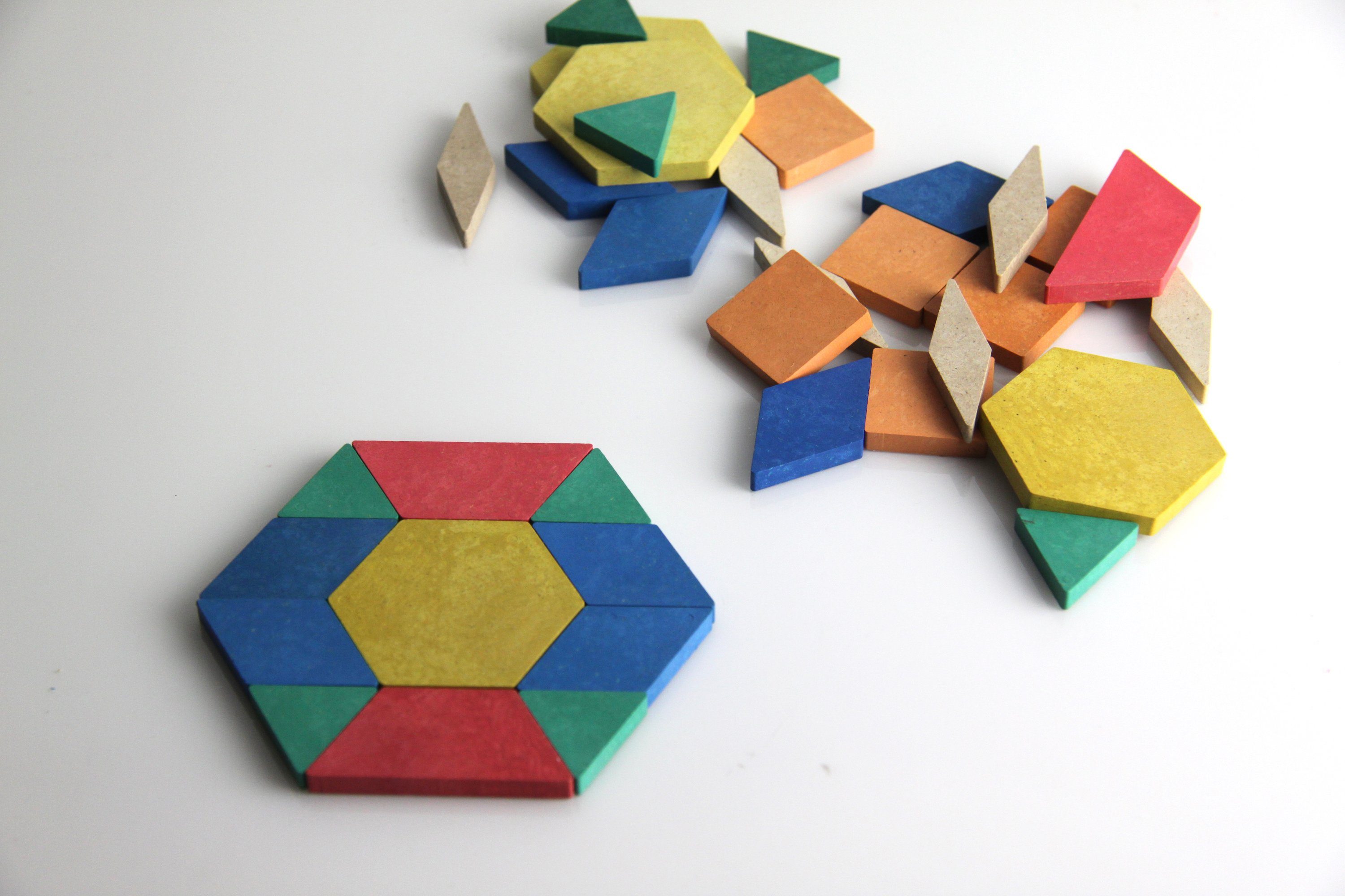  Pattern RE-Wood® Muster Blocks aktiv Teile), lernen Lernspielzeug Geometrische Mandala (40-St), Legeplättchen (40 Wissner®