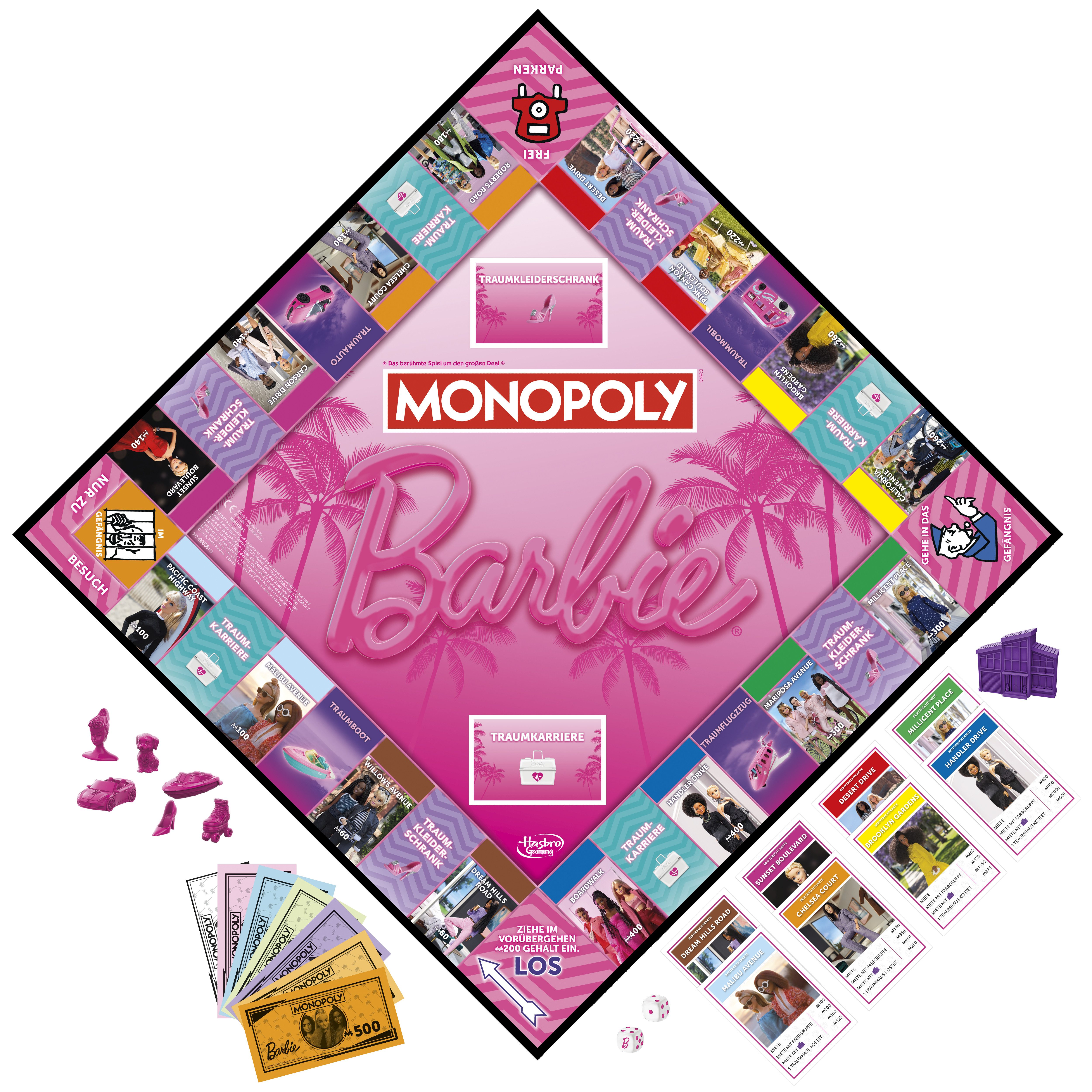 Hasbro Spielesammlung Monopoly Barbie Brettspiel G0038100, Monopoly Barbie (Hasbro Gaming)