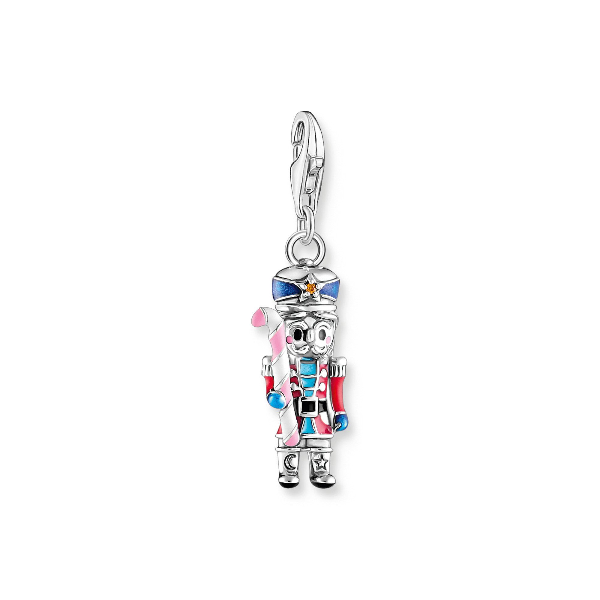 THOMAS SABO Charm-Einhänger Nussknacker mit Zuckerstange, mit Zirkonia (synth)