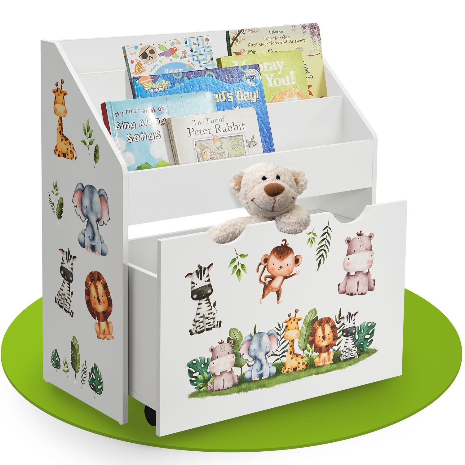 Juskys Bücherregal Kinder Bücherregal, 3 Fächer, günstig online kaufen