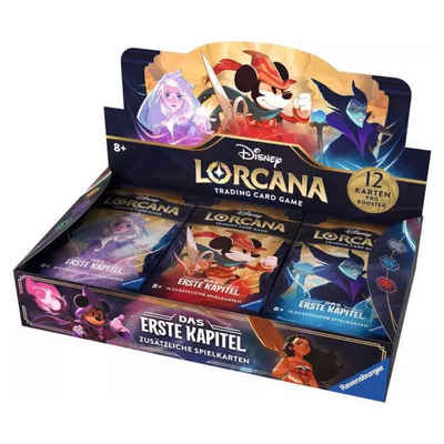 Ravensburger Sammelkarte Disney Lorcana Trading Card Game - Das Erste Kapitel, Display mit 24 Boosterpackungen - deutsche Sprachausgabe