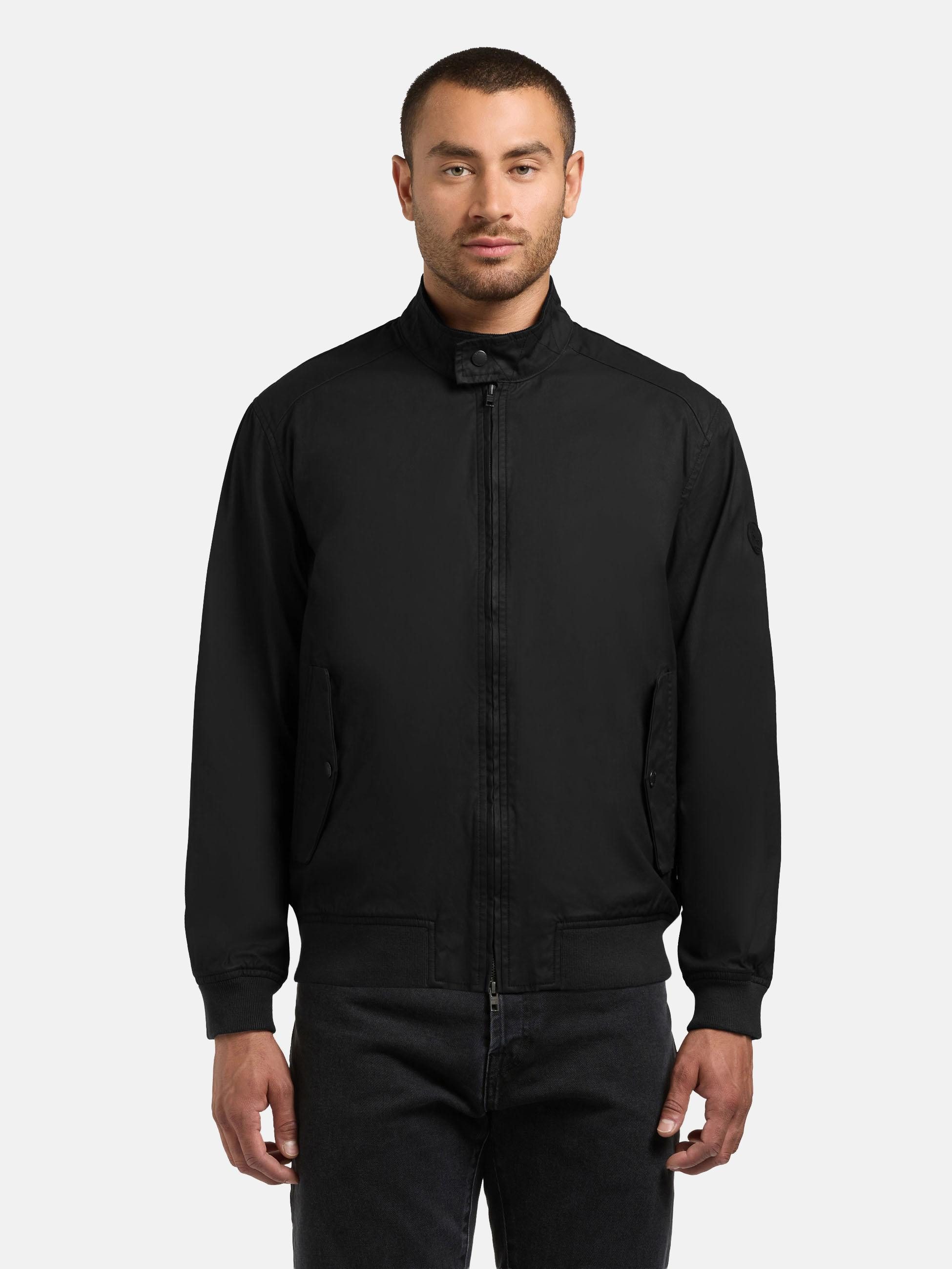 khujo Bomberjacke Nabo moderne Herren Fliegerjacke mit Cord am Kragen