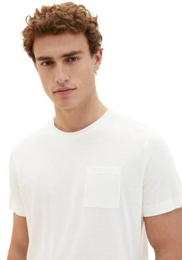 TOM TAILOR T-Shirt Meliert Optik