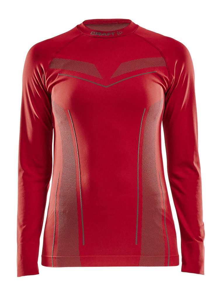 Craft Langarmshirt Pro Control Seamless (nahtlos) Unterwäsche rot Damen