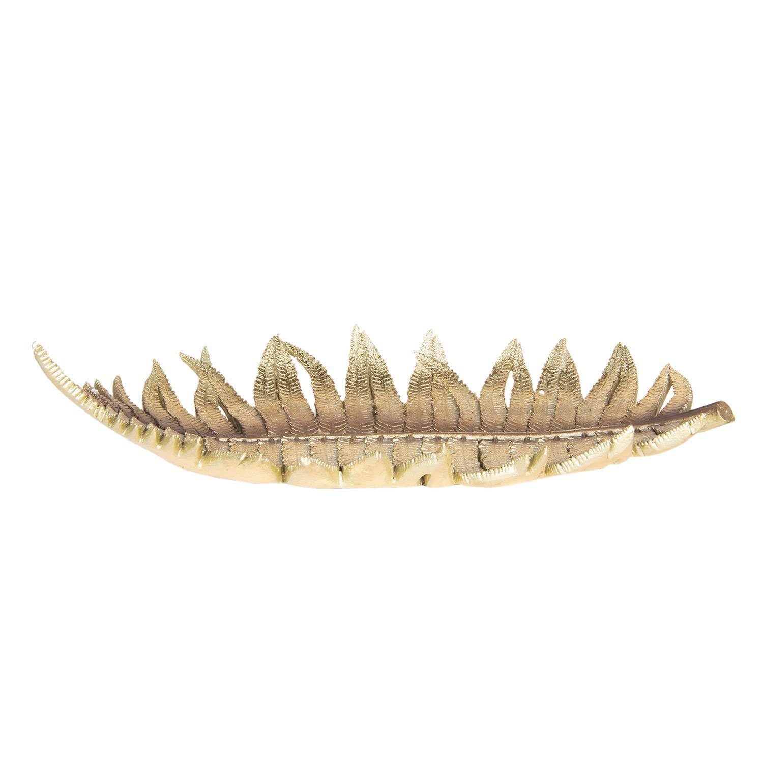 Clayre & Eef Dekofigur Clayre & Eef Dekoration Schale Gold Braun 47*21*5 cm Polyresin