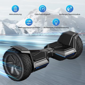 ihoverboard Balance Scooter H8Pro+K3 Hoverboard Offroad 8,5 Zoll mit Bluetooth Lautsprecher, 700,00 W, 20,00 km/h