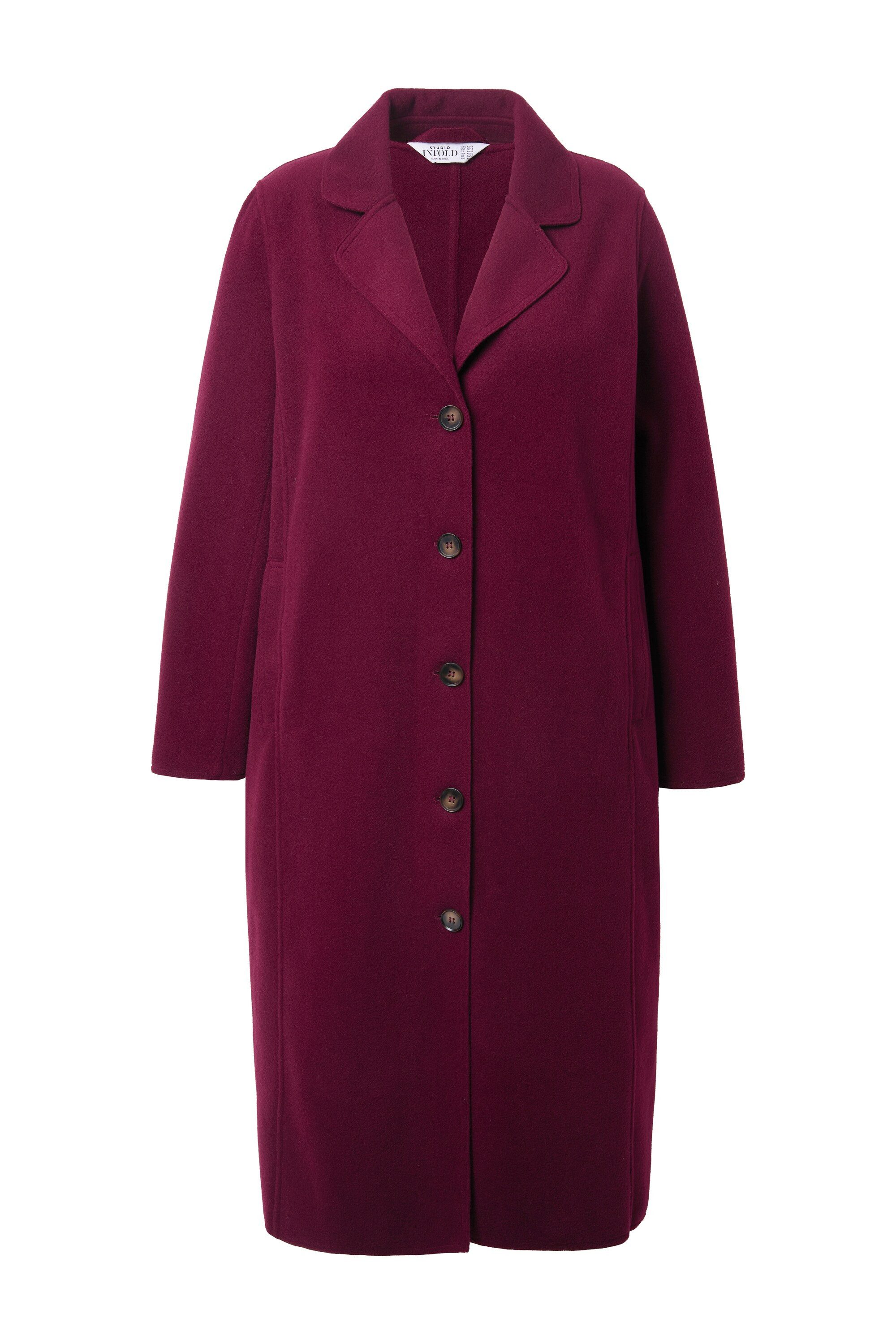 Studio Untold Wintermantel Mantel Revers Langarm günstig online kaufen