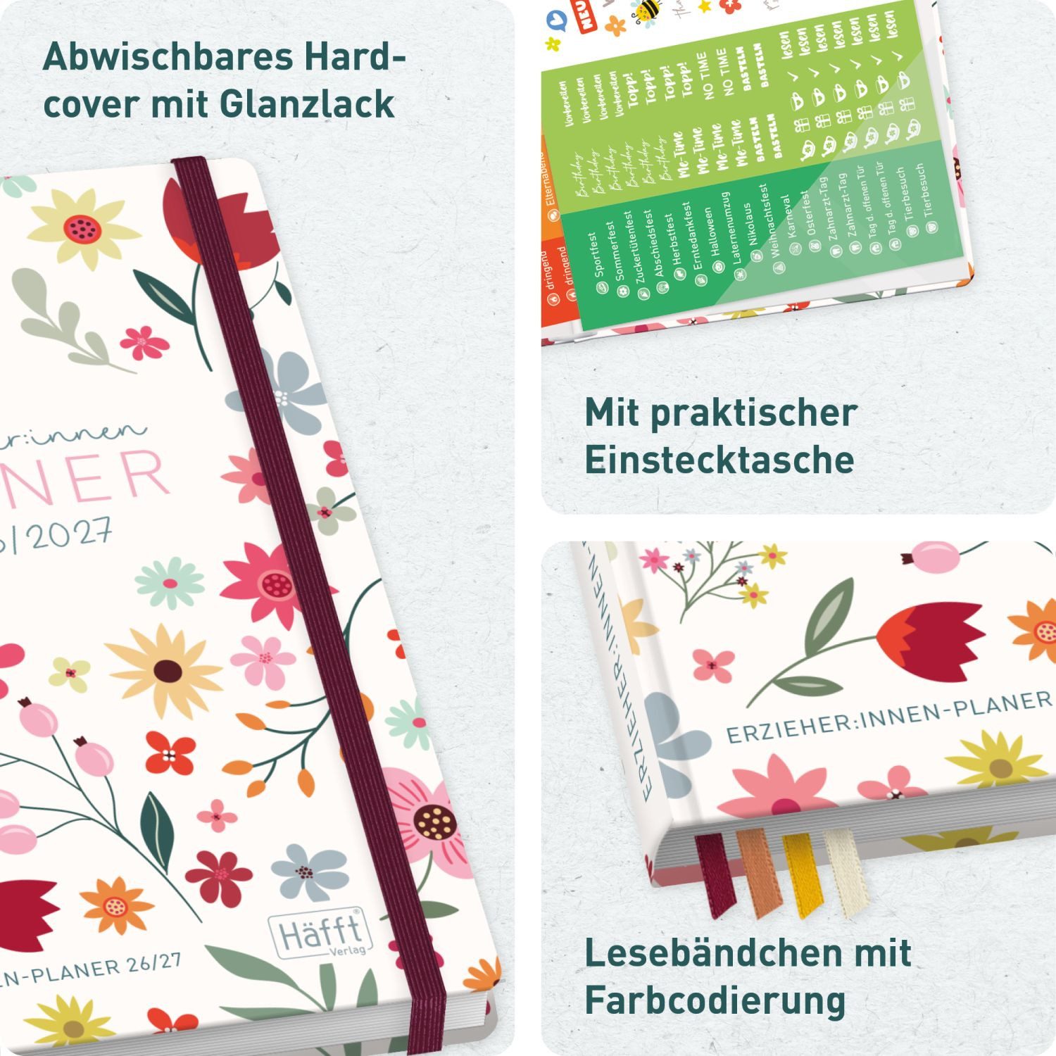 Häfft Lehrerkalender Erzieher-Planer 2026/2027 / A5+ – Bild 2 von 5
