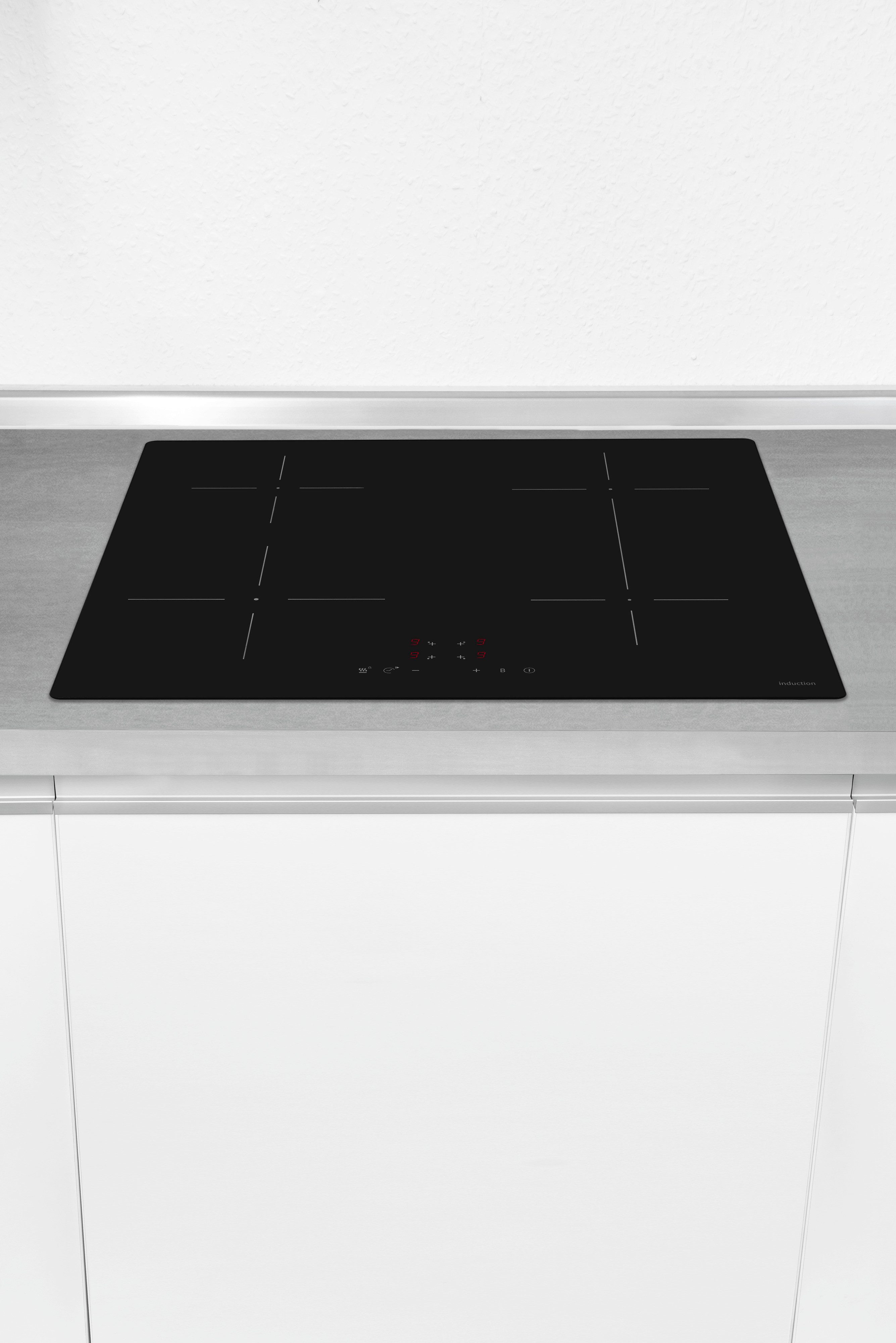 exquisit Induktions-Kochfeld EKI600-SF-B-380, mühelos temperaturgesteuert Schokolade schmelzen o. Pommes frittieren