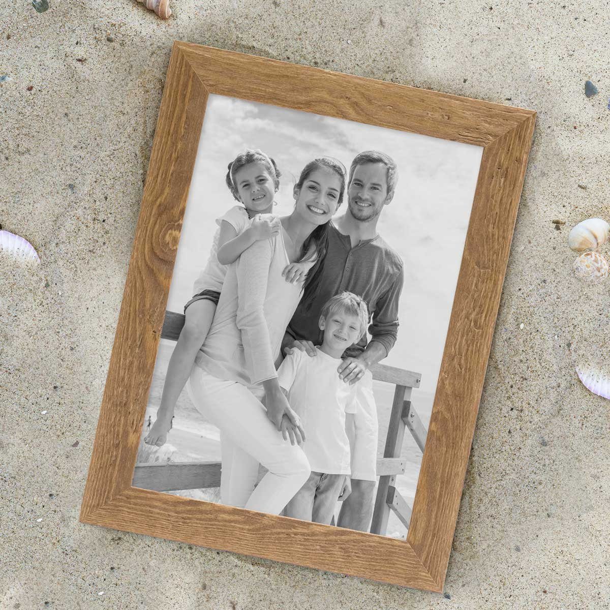 PHOTOLINI Bilderrahmen 2er Set Strandhaus Rustikal günstig online kaufen