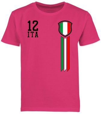 Shirtracer T-Shirt 12 Mann Italien (1-tlg) 2024 Fussball EM Fanartikel Kinder