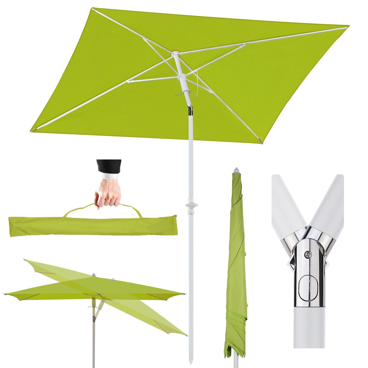 Sekey Sonnenschirm 180 x 125 cm günstig online kaufen