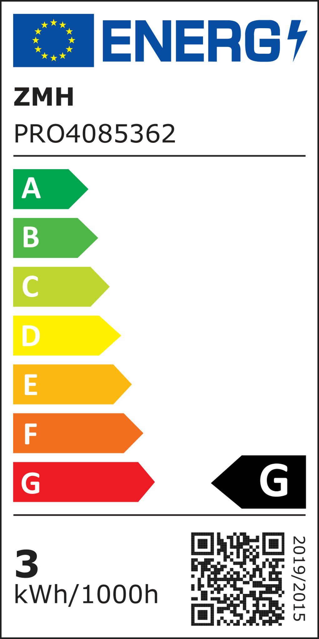 Energieeffizienzklasse: 