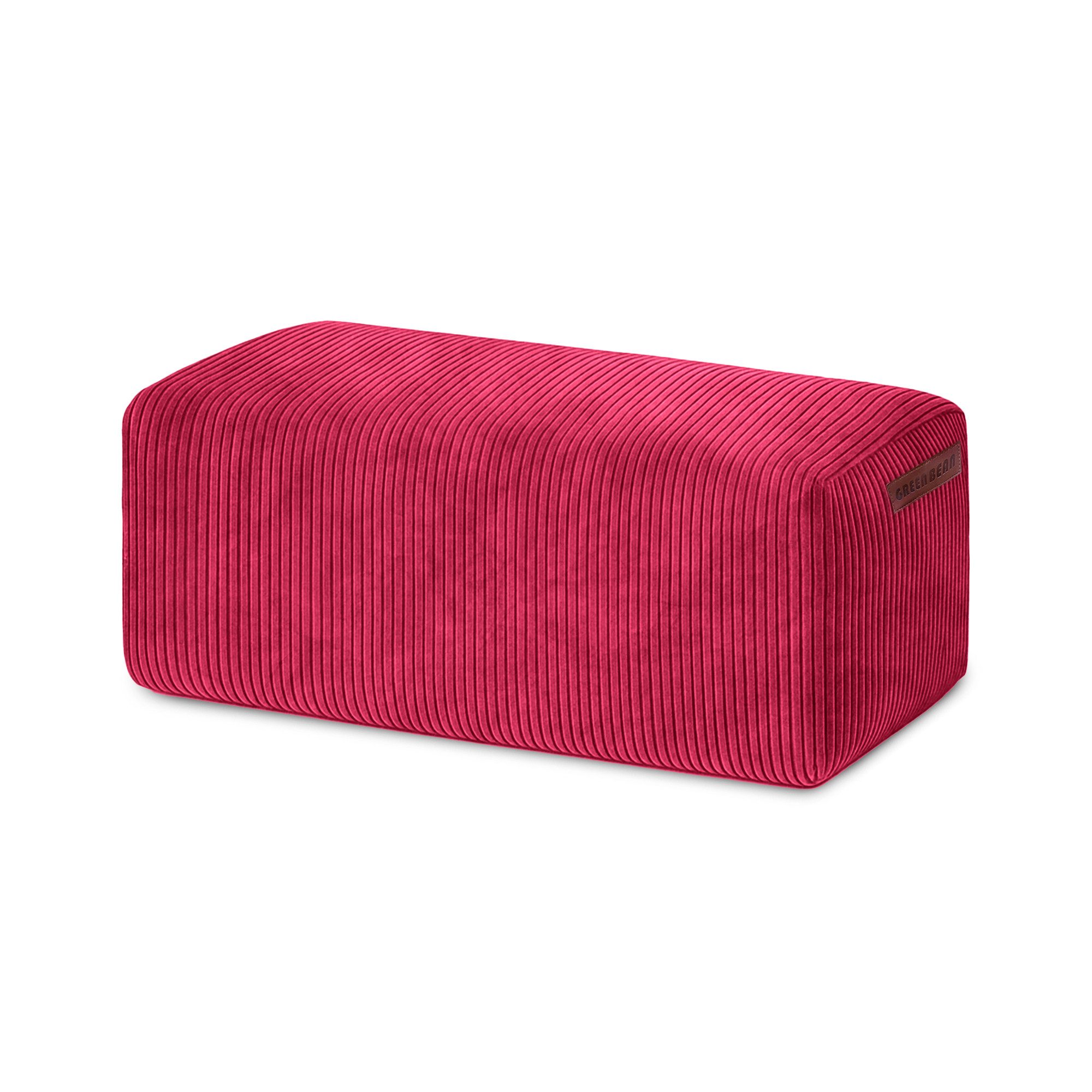 Green Bean Pouf Ottomane Cord (Indoor Sitzhocker Sitzkissen Fußhocker Relax-Sessel, Made in Germany), die ideale Ergänzung zum Sitzsack