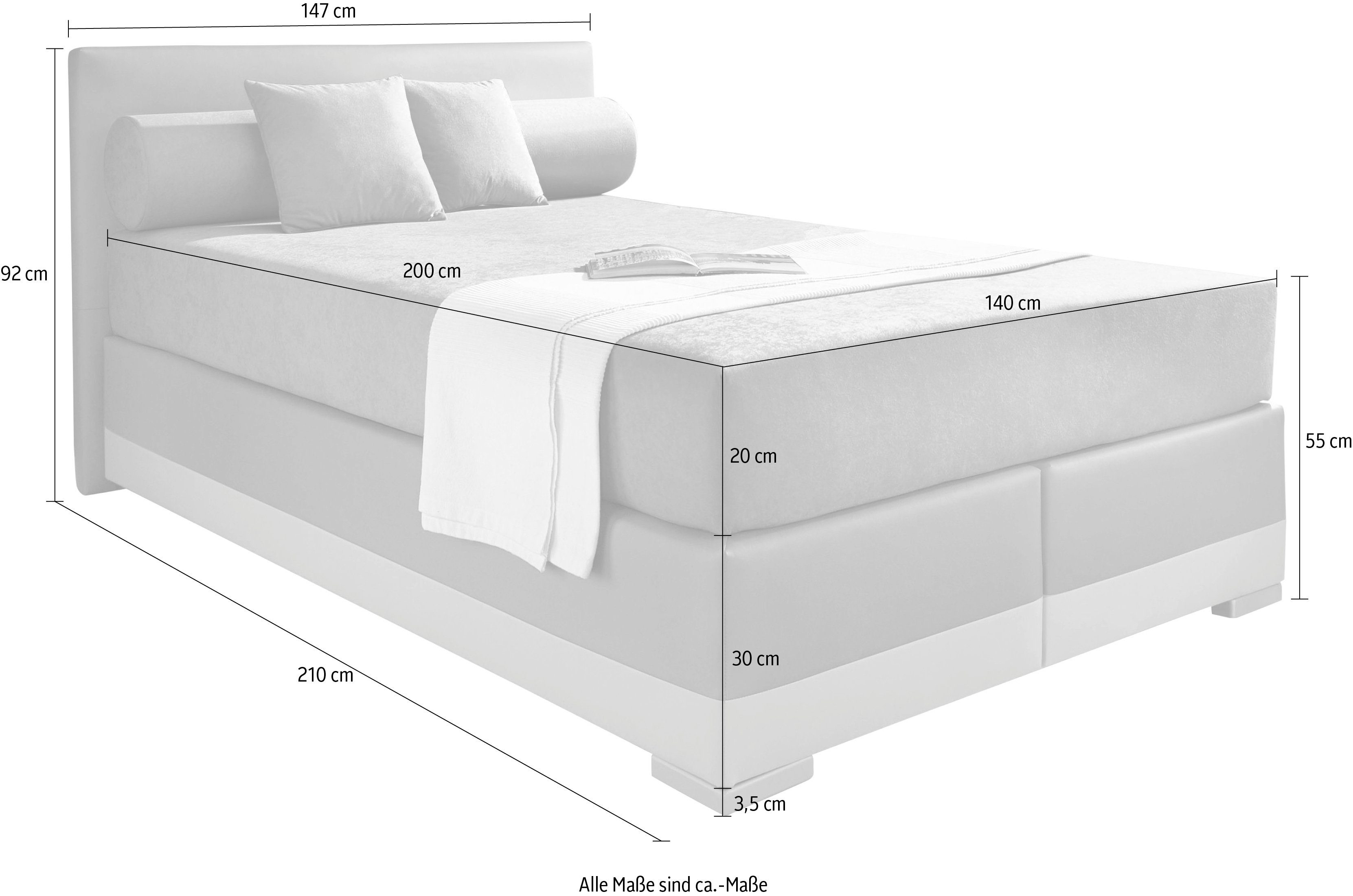 Maintal Boxspringbett Lago, in 3 verschiedenen günstig online kaufen