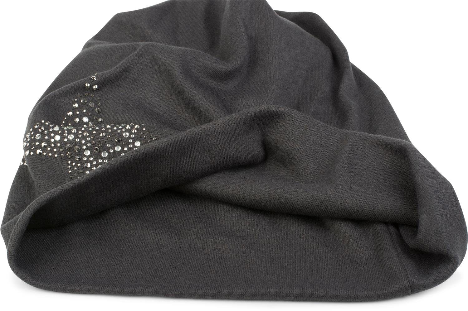 styleBREAKER Beanie Beanie Mütze mit Strass Nieten Stern (1-St) günstig online kaufen
