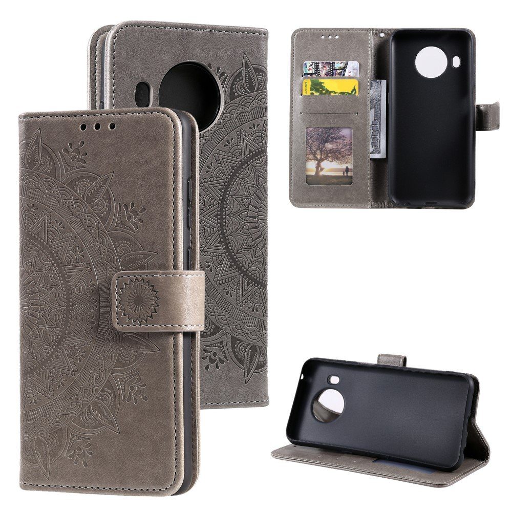 CoverKingz Handyhülle Hülle für Nokia X10/X20 Handyhülle Flip Case Cover Schutzhülle Etui 16,5 cm (6,5 Zoll), Klapphülle Schutzhülle mit Kartenfach Schutztasche Motiv Mandala
