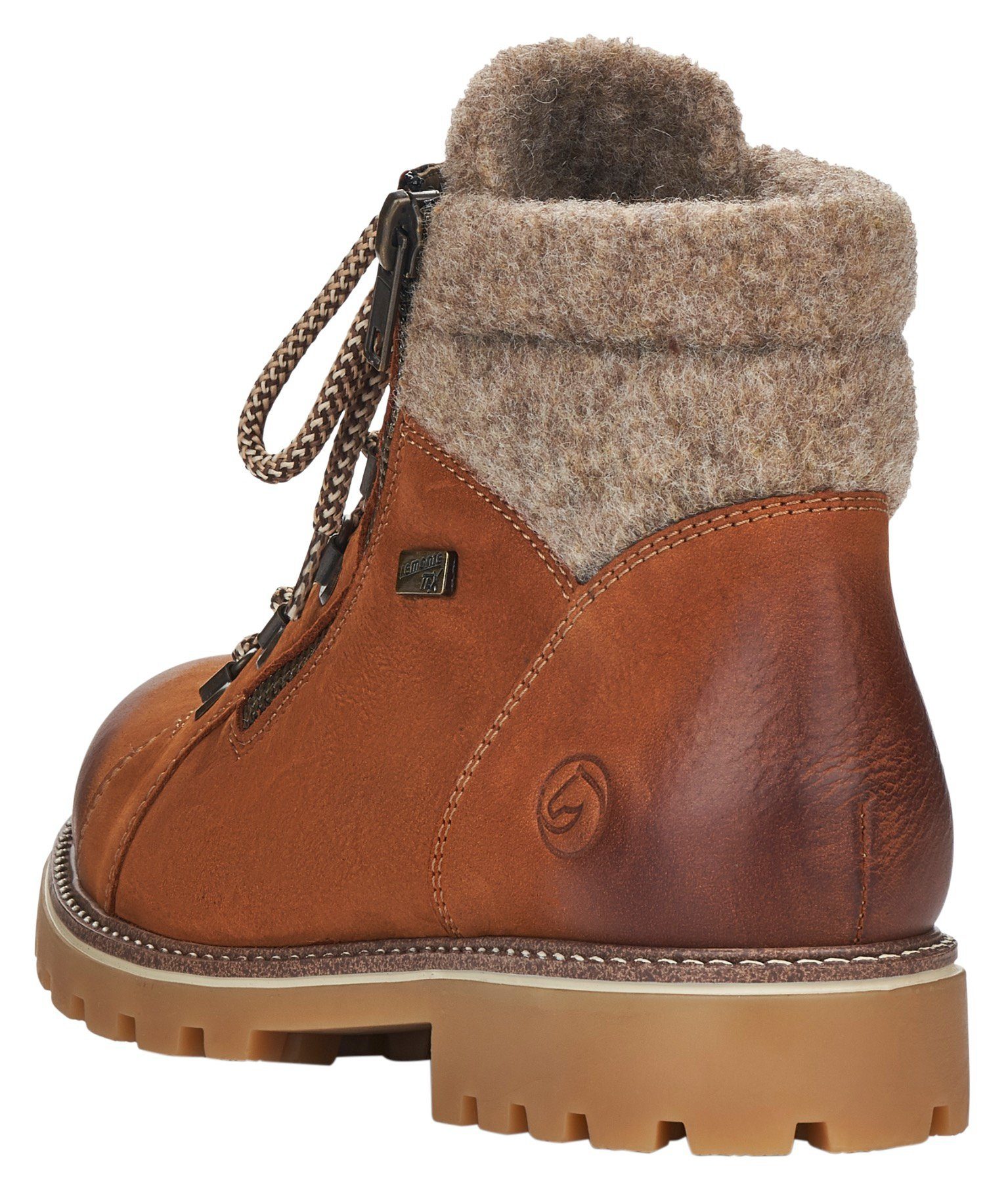 Remonte trendigen braun-beige Bergsteiger-Look im Winterboots