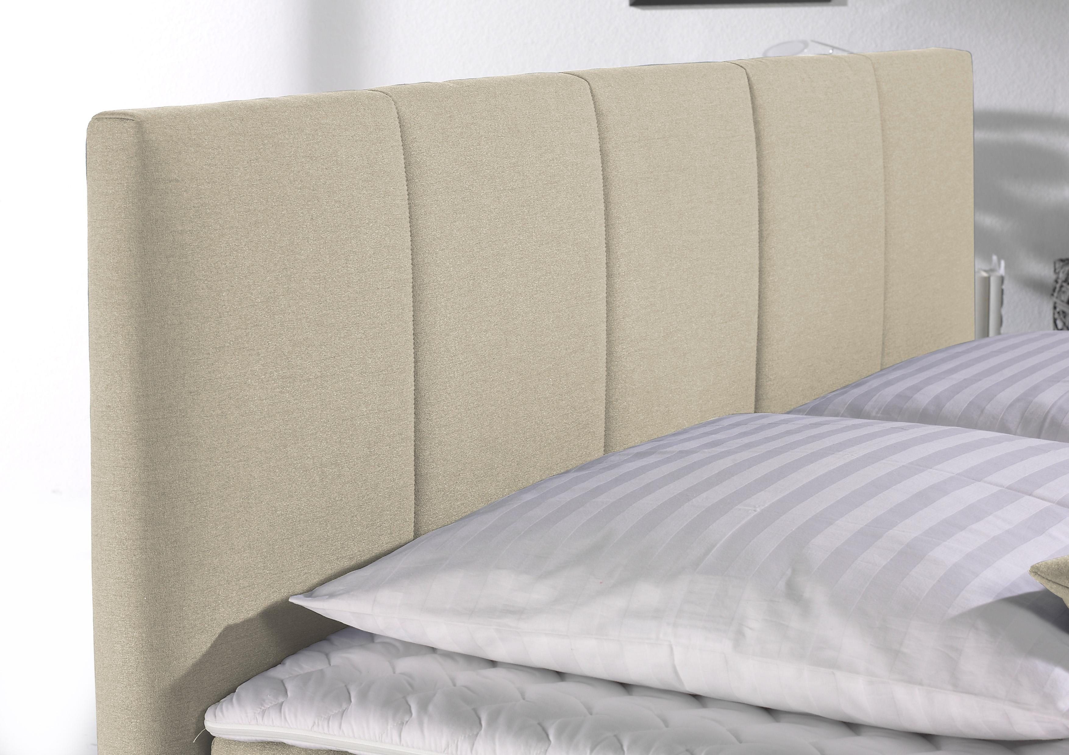 Home affaire Boxspringbett Portland, in 3 Breiten, 3 Matratzenarten und 2 Härtegraden, incl. Topper