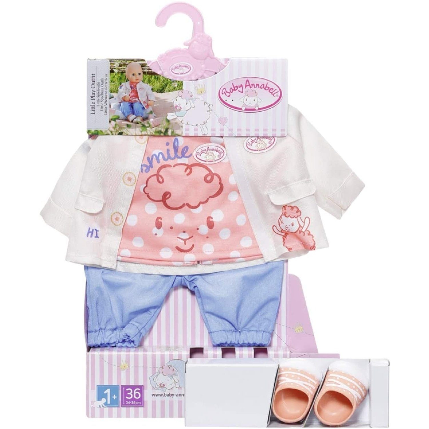 Zapf Creation® Puppenkleidung 704127 Baby Annabell Little Spieloutfit 36 cm günstig online kaufen