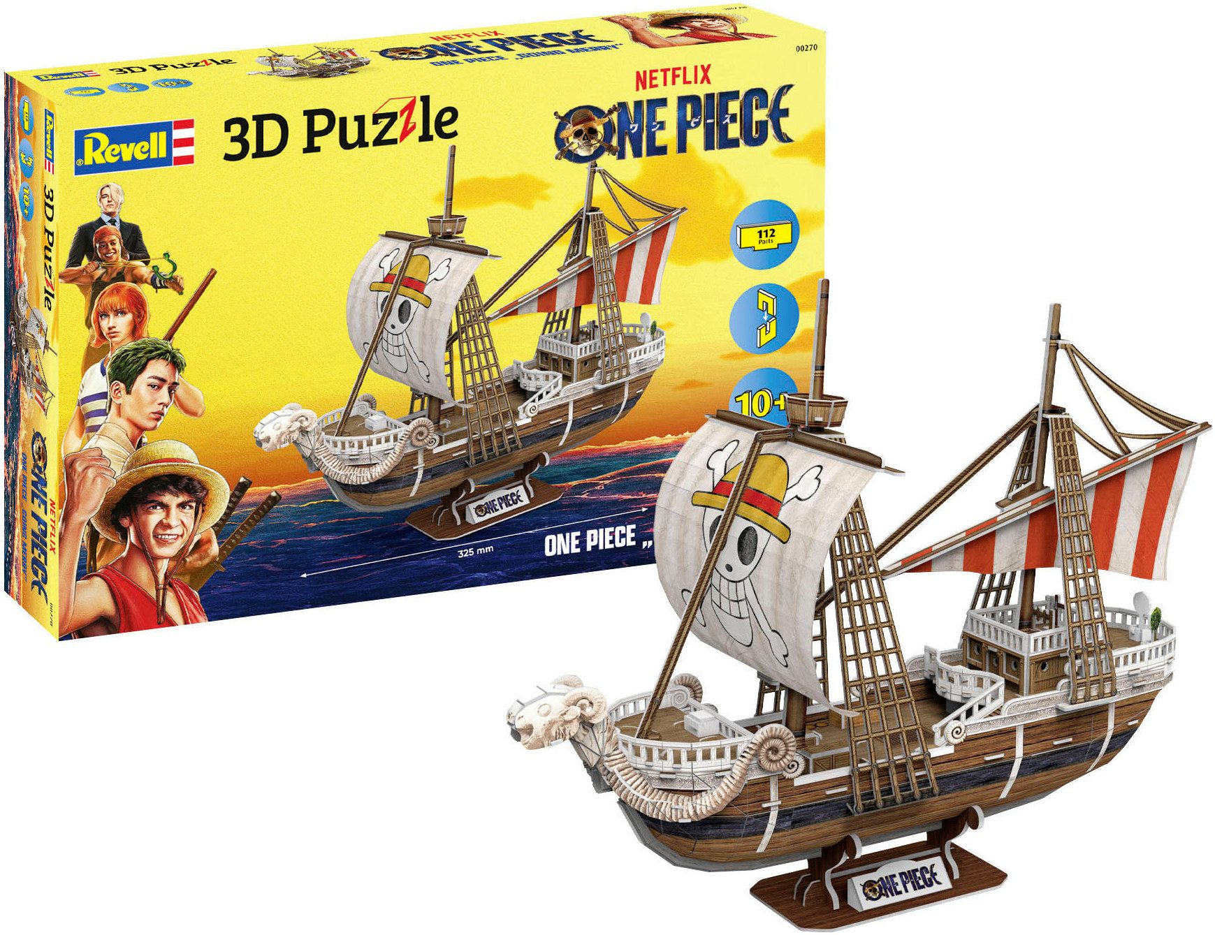 Revell® 3D-Puzzle One Piece, Going Merry, 112 Puzzleteile