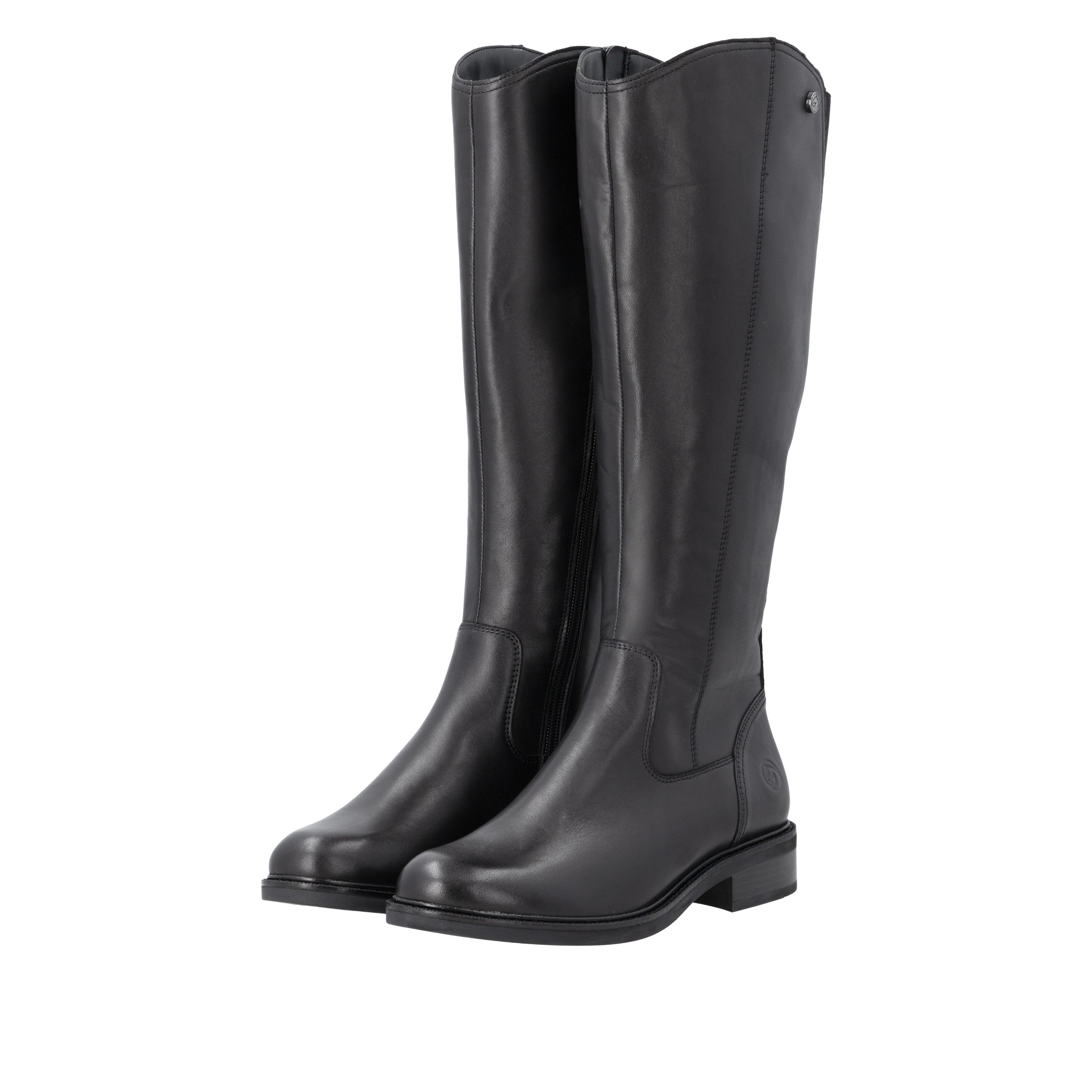 Remonte Stiefel, Blockabsatz, Langschaftsstiefel in klassischem Reiterlook