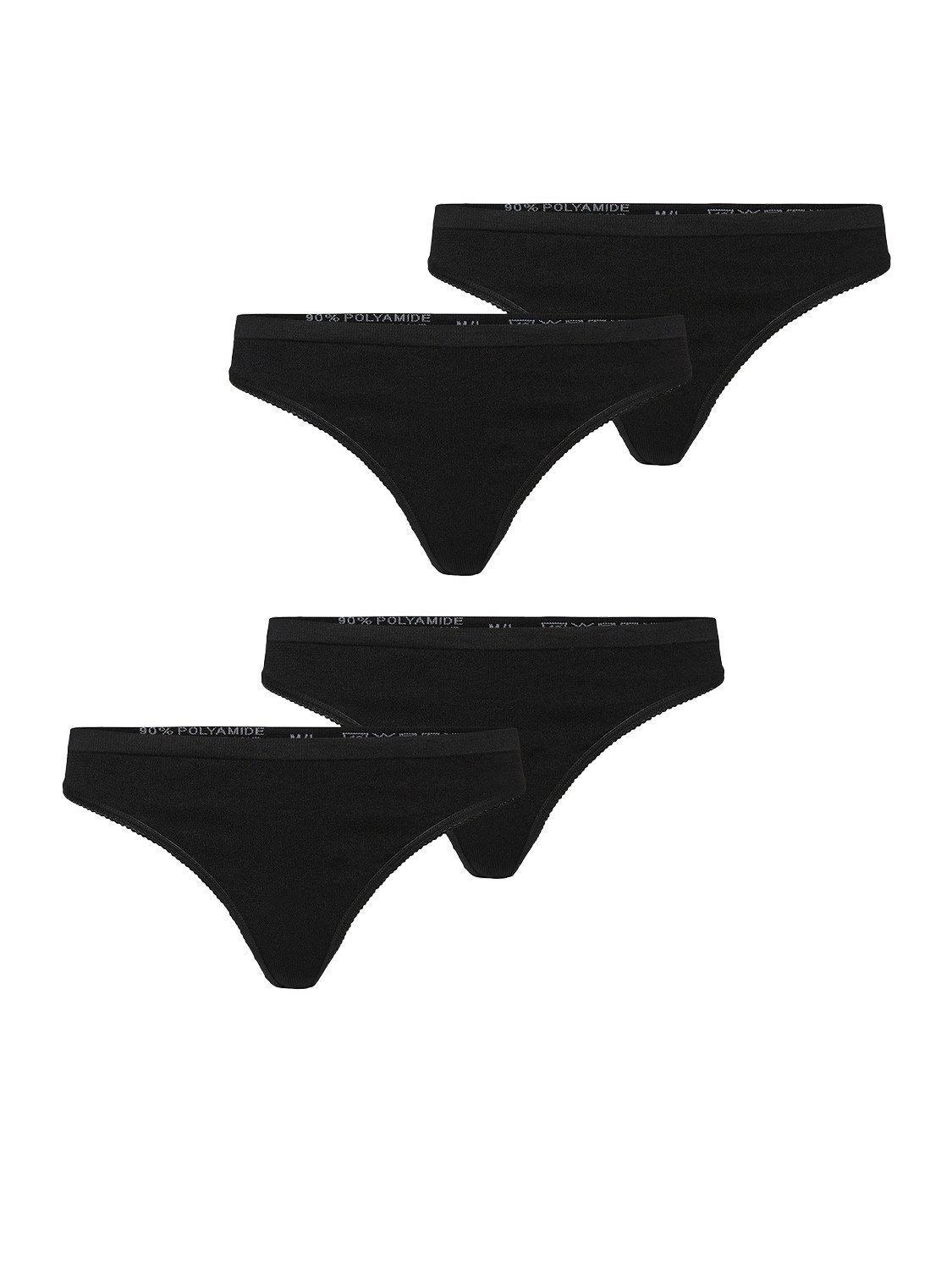 Slip 4er-Pack Nahtlose Basic Design Unterwasche