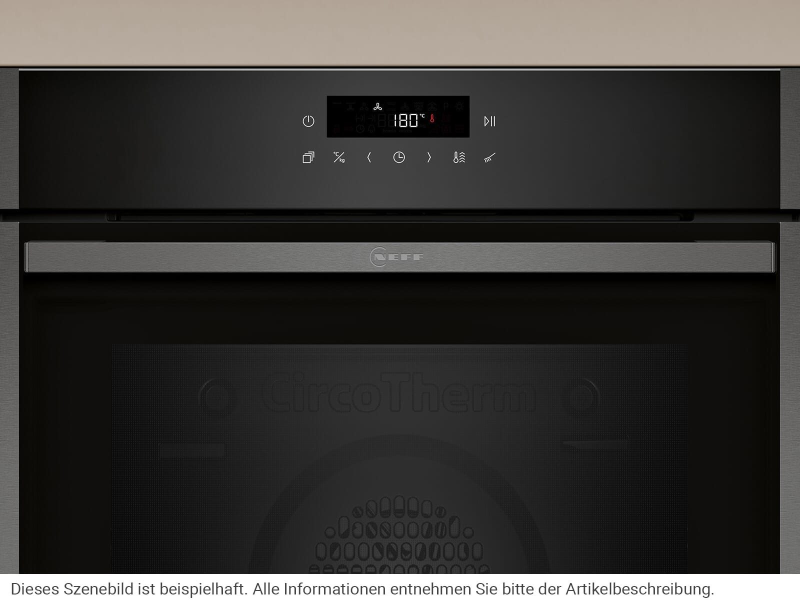 NEFF Einbaubackofen, mit Teleskopauszug nachrüstbar, Pyrolyse-Selbstreinigung