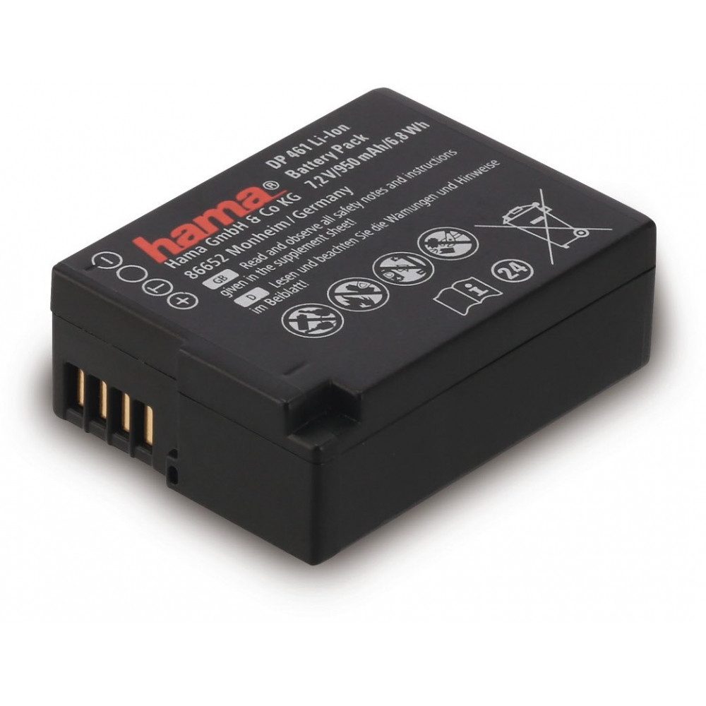 Hama Hama Li-Ion-Akku DP 461 für Panasonic DMW-BLC12 Drohnen-Akku Hama Li-Ion-Akku DP 461 für Panasonic DMW-BLC12, Hohe Energiedichte, geringe Selbstentladung, kein Memory-Effekt