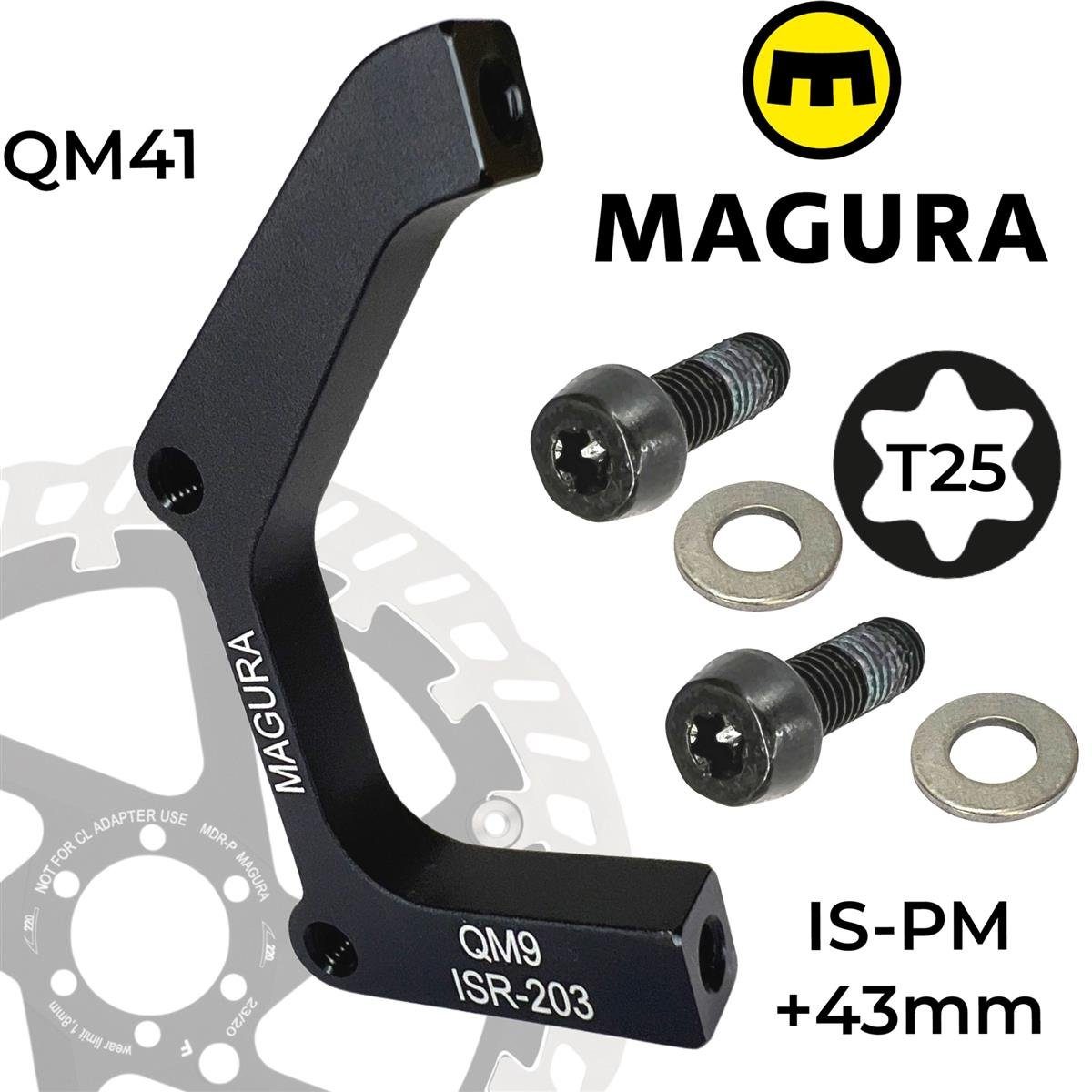 Magura Scheibenbremse Magura Bremsscheiben Adapter QM9 IS-203-R