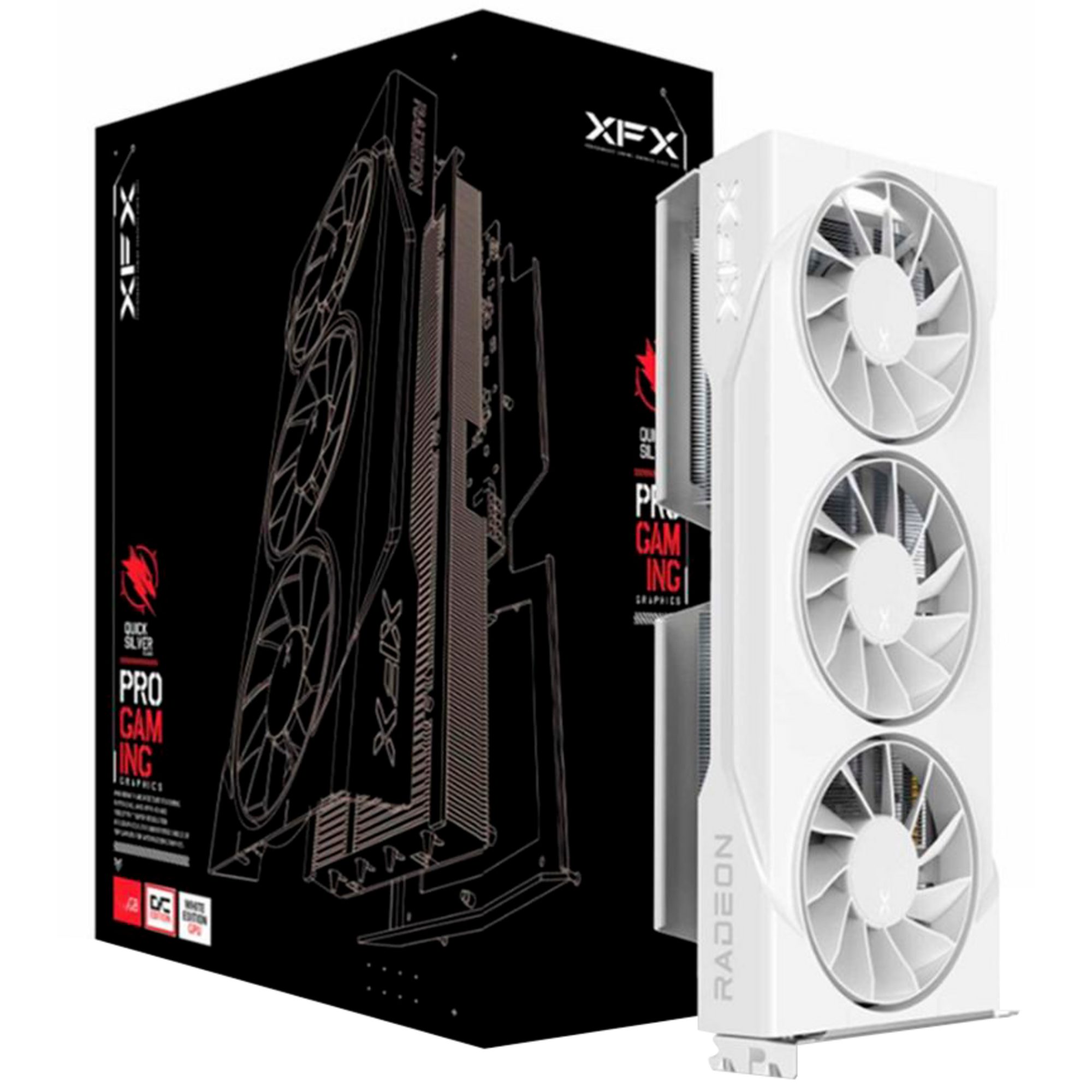 XFX XFX Radeon RX 9060 XT Swift OC Triple Fan, Grafikkarte, (RDNA4, GDDR6 Grafikkarte (16 GB, RDNA4, GDDR6, 2x DisplayPort, 1x HDMI 2.1)