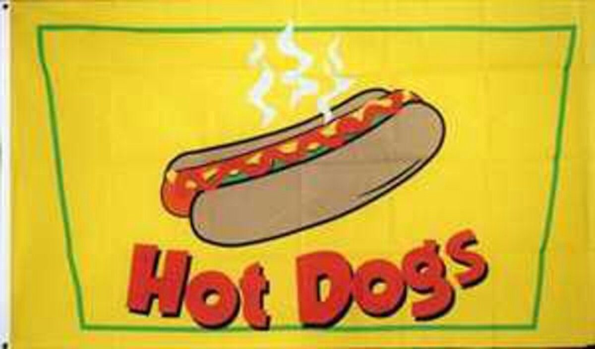 flaggenmeer Flagge Hot Dogs 80 g/m²