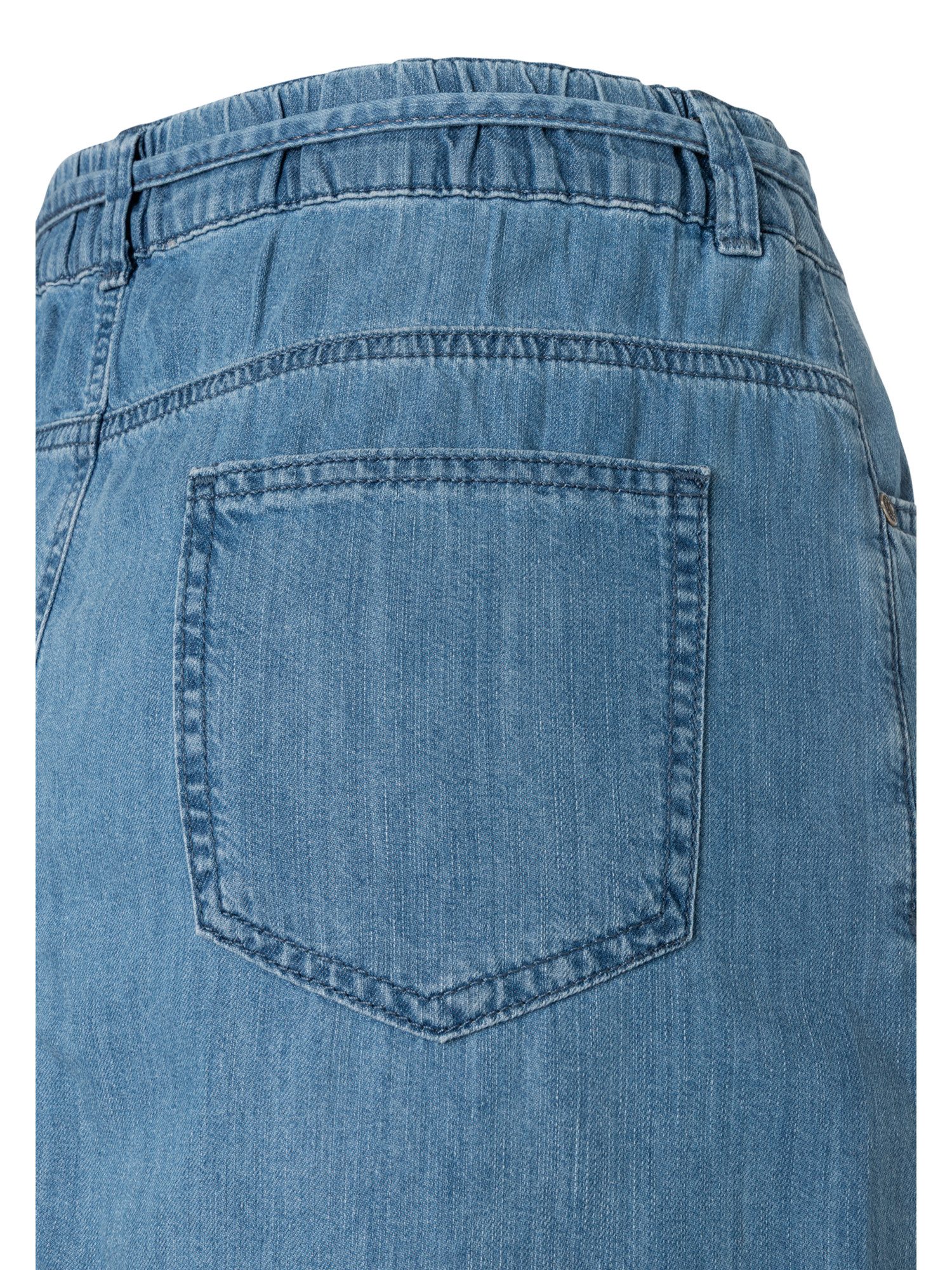 MORE&MORE A-Linien-Rock cooler, lässiger Midi-Jeansrock