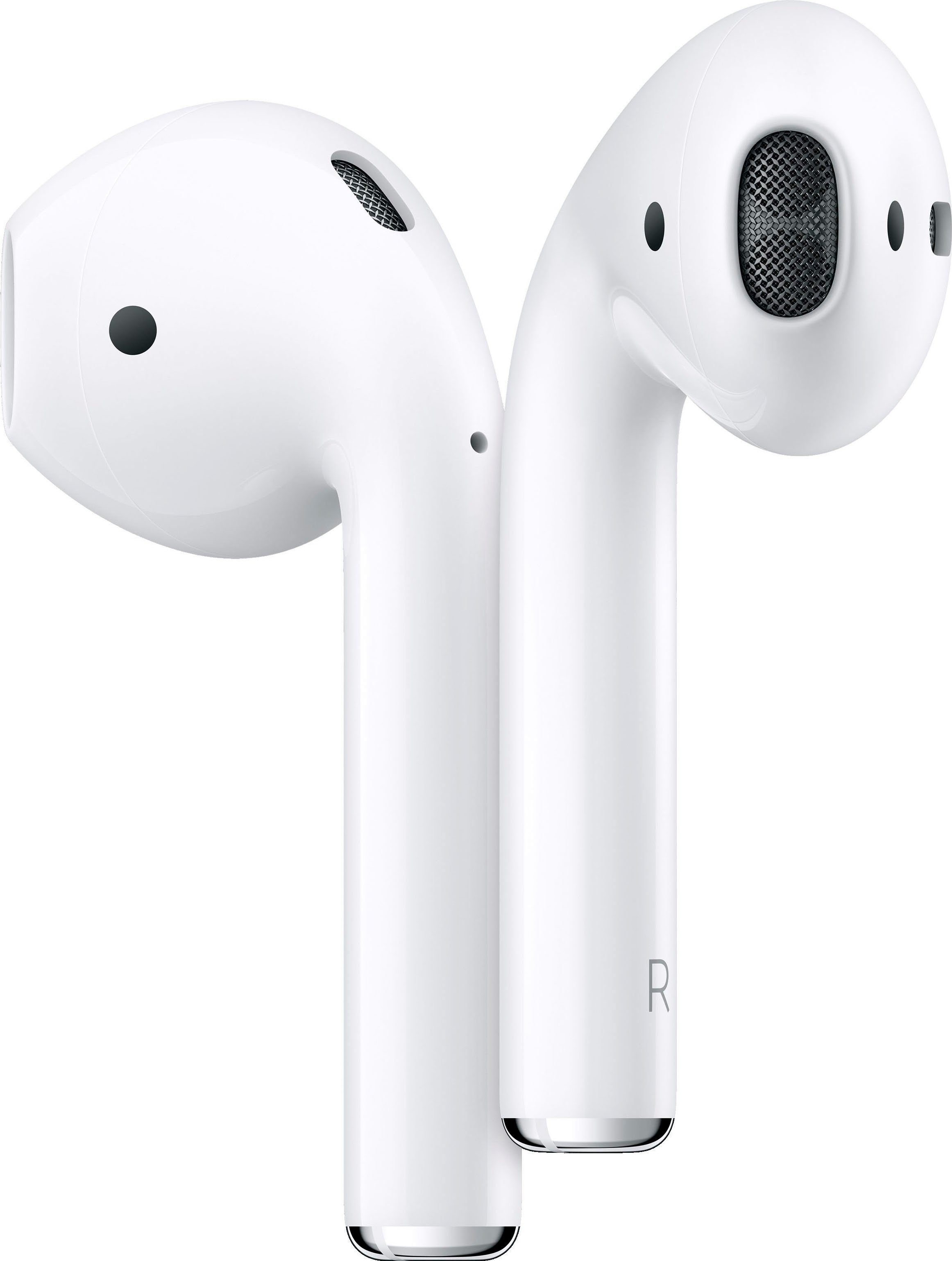 Apple AirPods 2. Generation mit Ladecase (2019) Навушники-вкладиші (Rauschunterdrückung, Sprachsteuerung, True Wireless, kompatibel mit Siri, Siri, Bluetooth, Kompatibel mit iPhone,iPad Air / Mini / Pro, Watch, Mac Mini, iMac)