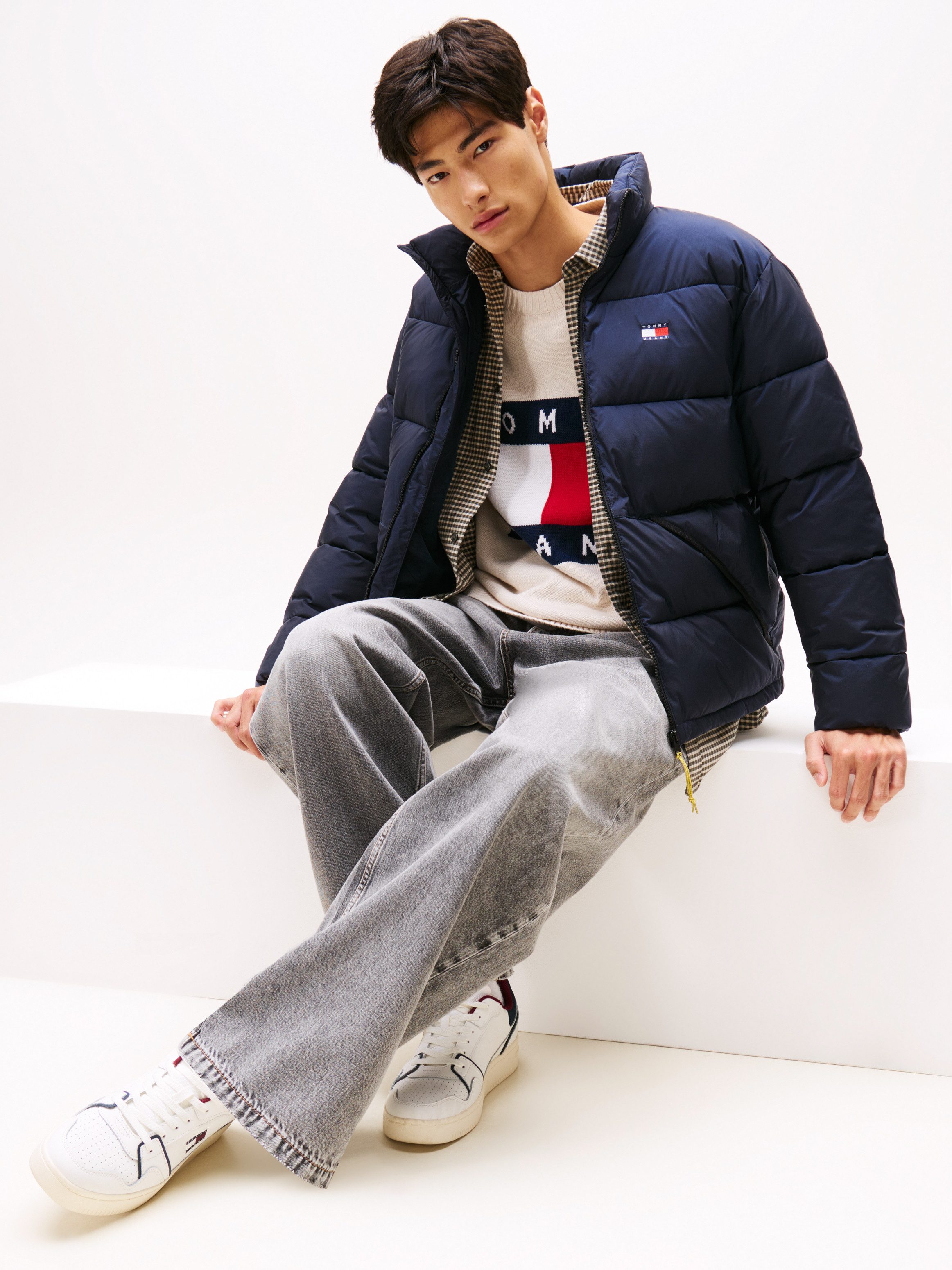 Tommy Jeans TJM RETRO BASKET Sneaker, Freizeitschuh, Halbschuh, Schnürer mi günstig online kaufen