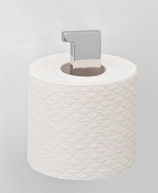 WENKO Toilettenpapierhalter Turbo-Loc® Genova, Shine, Befestigen ohne Bohren