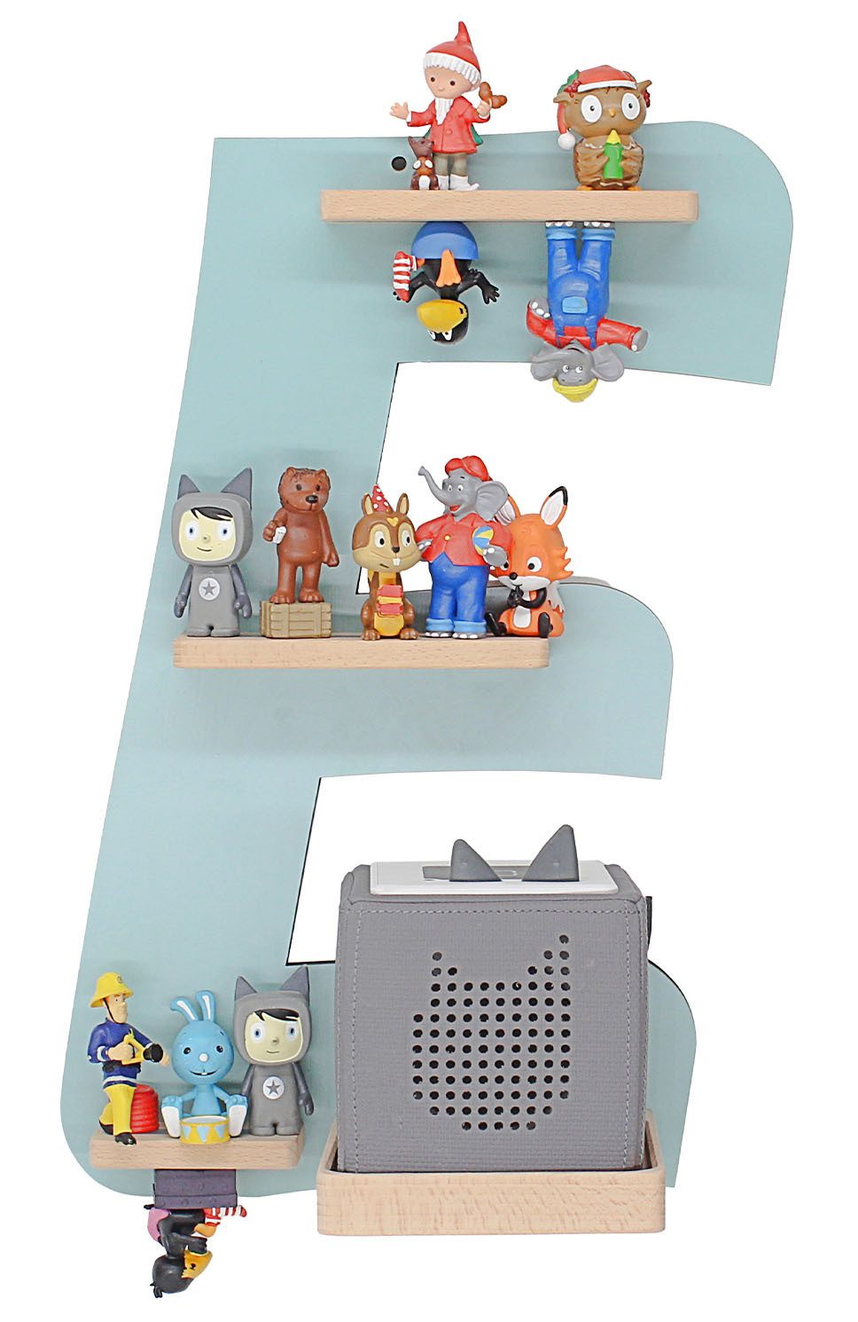 Boarti Wandregal Holz Regal Buchstabe E für Toniebox Tonies Figuren günstig online kaufen