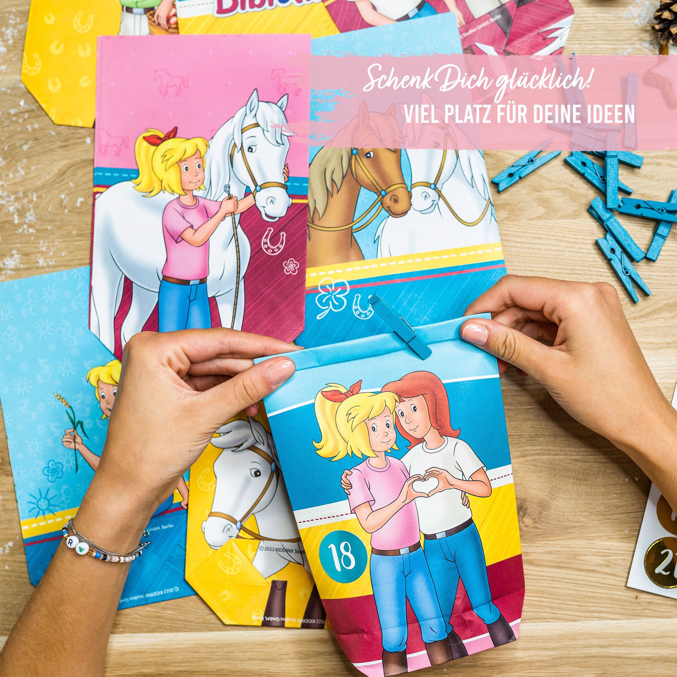 PAPIERDRACHEN befüllbarer Adventskalender Adventskalender mit bedruckten Tüten, Adventskalender zum selber befüllen – Bild 4 von 5