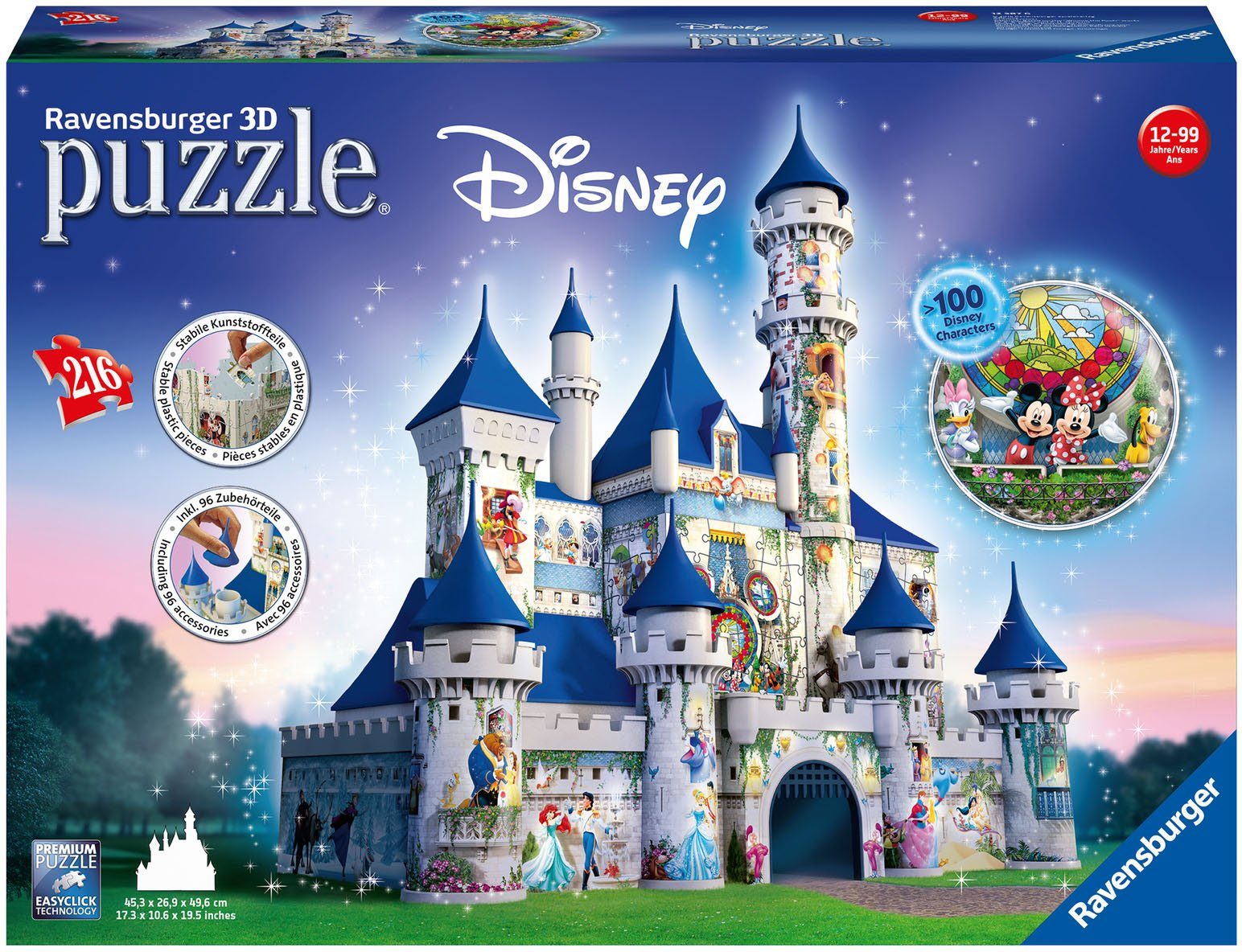Image of Ravensburger 3D-Puzzle »Bauwerke Disney Schloss«, 216 Puzzleteile