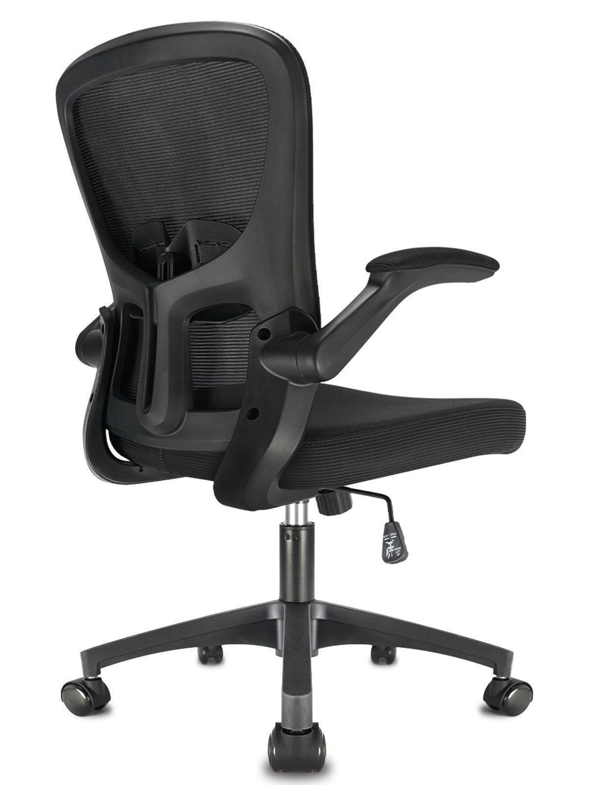Milacyee Chefsessel Ergonomische Bürostühle,Schreibtischstuhl, Chefsessel,  Drehstuhl, Bürostuhl mit klappbaren Armlehnen, Neigungsfunktion 90°-130°,  130KG