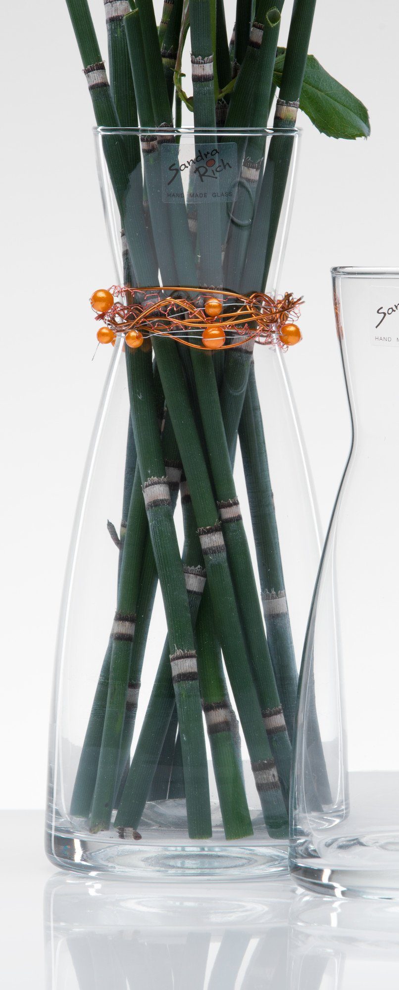 Sandra Rich Dekovase Glasvase Cone klar rund von Sandra Rich