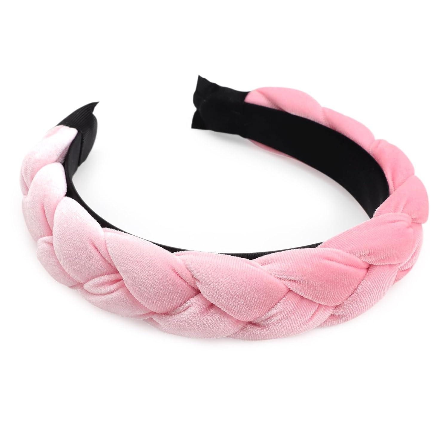 Haarreif Geflochtenes Samt Stirnband Elastisch Haarband Criss Cross Haarreif