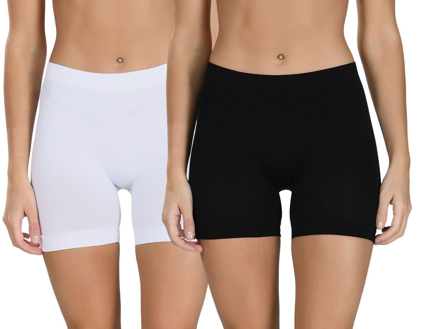 Selef Creation Boxer 3er Panty Shorts Pack Damen Boxer Unterhose Baumwoll-B günstig online kaufen