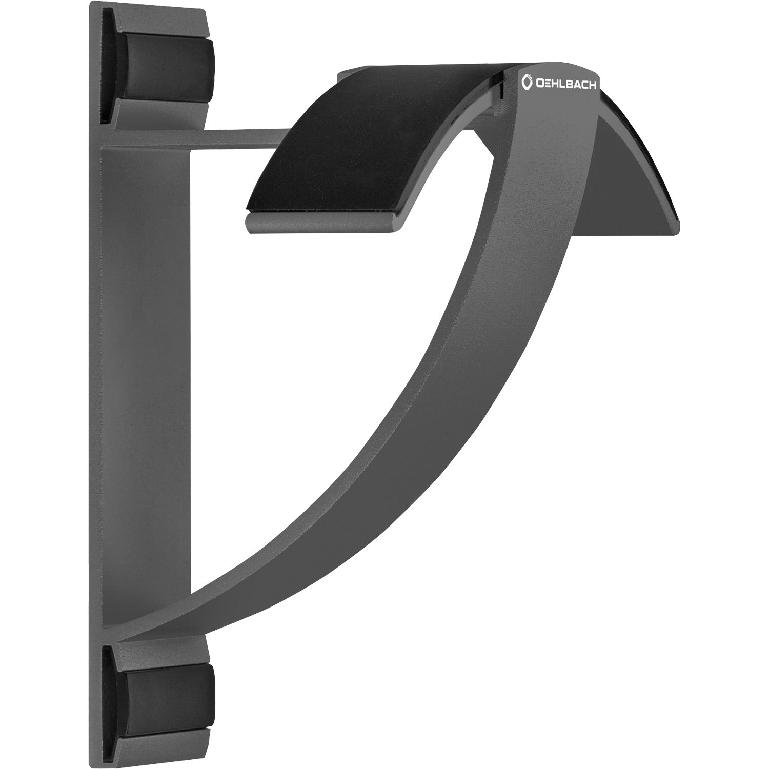 OEHLBACH Kopfhörerständer Alu Style W1 Kopfhörer-Wandhalter aus Aluminium, (Stylisch, Vollmetall)